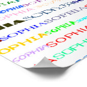 Sophia Text Design II Print Poster (Ecke)