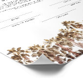 SOPHIA Tropical Beach Palm Ehezertifikat Po Poster (Ecke)