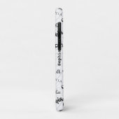 Sophia Typography Black White Case-Mate iPhone Hülle (Hinten/Links)