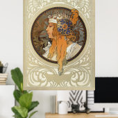 Sophia von Alphonse Mucha Poster (Heimbüro)