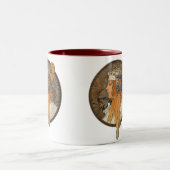 Sophia von Alphonse Mucha Zweifarbige Tasse (Mittel)