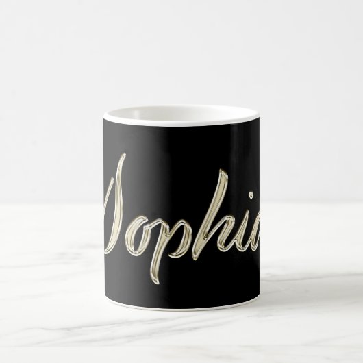 Sophia white gold Handwriting Tasse Kaffeetasse (Mittel)