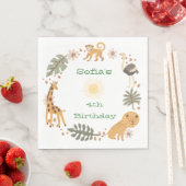 Sophias Dschungeltierisches Party Serviette (Beispiel)