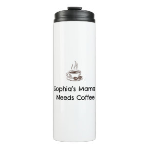 Sophias Mama Personalisiertes Eltern-Geschenk Thermosbecher