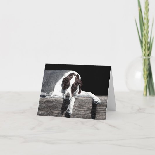 "Sophie" - Englische Pointer Card Karte (Vorderseite)