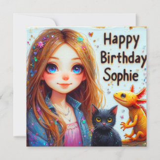 SOPHIE ~ Happy Birthday ~ AXOLOTL UND CAT ~