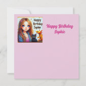 SOPHIE ~ Happy Birthday ~ AXOLOTL UND CAT ~ (Rückseite)