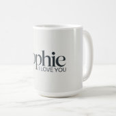 Sophie ILove You Kaffeetasse (VorderseiteRechts)