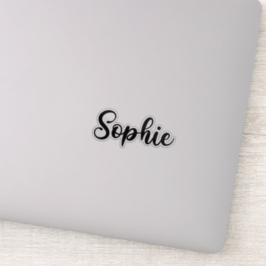 Sophie Name - Handgeschriebene Kalligrafie Aufkleber (Detail)