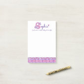 Sophie personalisiert S Name bedeutet Post notiert Post-it Klebezettel (Auf Schreibtisch)