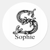 Sophie Runder Aufkleber (Vorderseite)