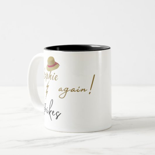 Sophie schlägt wieder Howls bewegende Burg-Tasse Zweifarbige Tasse (Vorderseite Links)