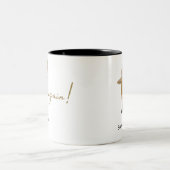 Sophie schlägt wieder Howls bewegende Burg-Tasse Zweifarbige Tasse (Mittel)