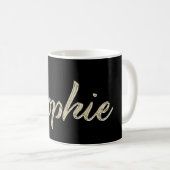 Sophie white gold Handwriting Tasse Kaffeetasse (VorderseiteRechts)