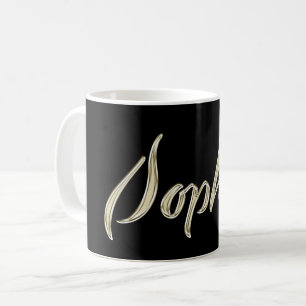 Sophie white gold Handwriting Tasse Kaffeetasse