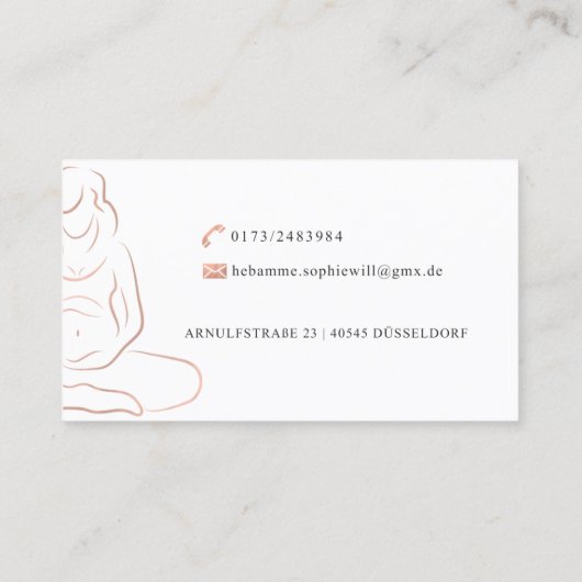 Sophie wird es tun visitenkarte (Rückseite)