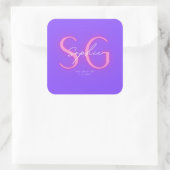Sophie's Bat Mitzvah-Sticker Quadratischer Aufkleber (Tasche)