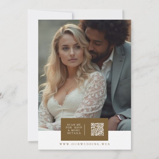 Sophistated Colorful Christmas Botanical & Floral Einladung (Rückseite)