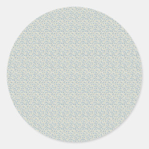 Sophisticated 1940er Dusty Blue Rosebud Vintage Pa Runder Aufkleber