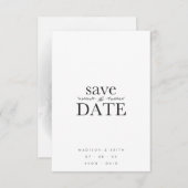 Sophisticated B&W Minimalist Photo Couple Wedding (Vorne/Hinten)