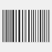 Sophisticated Black & White Stripes & Polka Dots Geschenkpapier Set (Vorderseite 3)