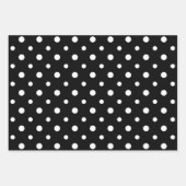Sophisticated Black & White Stripes & Polka Dots Geschenkpapier Set (Vorderseite 2)