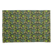 Sophisticated blue & beige floral pattern design  kissenbezug (Vorderseite-Rechts)