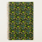 Sophisticated blue & beige floral pattern design  planer (Vorderseite)