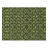 Sophisticated blue & beige floral pattern design  tischdecke (Vorderseite (Horizontal))