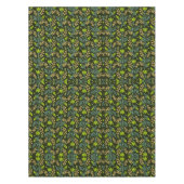 Sophisticated blue & beige floral pattern design  tischdecke (Vorderseite)