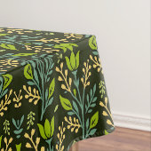 Sophisticated blue & beige floral pattern design  tischdecke (Beispiel)