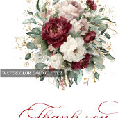 Sophisticated Boho Burgunderrot Florale Goldene Te Pappteller