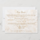 Sophisticated Botanical Gold Frame Photo Einladung (Rückseite)