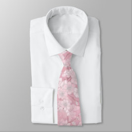 Sophisticated Cherry Blossom Floral Krawatte