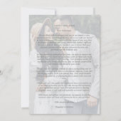 Sophisticated Coral Elegant Branches Photo Save The Date (Rückseite)