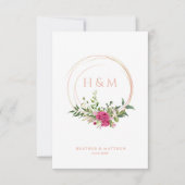 Sophisticated Elegant Pink Floral Wedding Garland (Vorderseite)