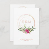 Sophisticated Elegant Pink Floral Wedding Garland (Vorne/Hinten)