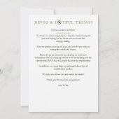 Sophisticated Exquisite Christmas Snowflakes Save The Date (Rückseite)