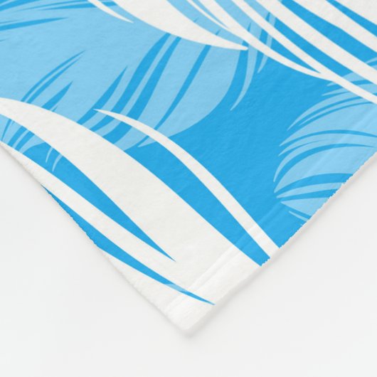 Sophisticated Feather Design Fleecedecke (Ecke)