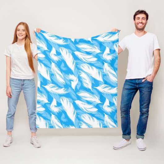 Sophisticated Feather Design Fleecedecke (Beispiel)
