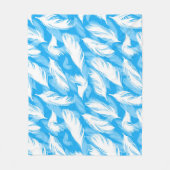 Sophisticated Feather Design Fleecedecke (Vorderseite)