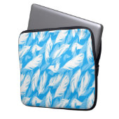 Sophisticated Feather Design Laptopschutzhülle (Vorderseite Links)