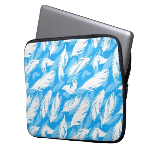 Sophisticated Feather Design Laptopschutzhülle (Vorderseite Links)