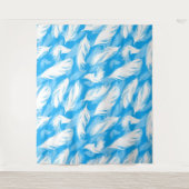 Sophisticated Feather Design Wandteppich (Vorderseite)