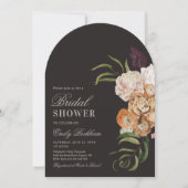 Sophisticated Floral Arch Bridal Shower Invitation Einladung (Vorderseite)