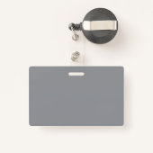 Sophisticated Floral Design Gray Orange Flowers Ausweis (Rückseite mit Rechteck)