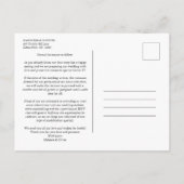 Sophisticated Flourish Wedding Initials Ornamental Ankündigungspostkarte (Rückseite)