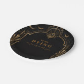 Sophisticated Glam Halloween Pappteller (Schrägansicht)