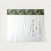Sophisticated Green Palm Leaf Wandteppich (Vorderseite (Horizontal))