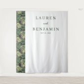 Sophisticated Green Palm Leaf Wandteppich (Vorderseite)